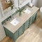 James Martin Vanities Brittany 72" Double Vanity, Smokey Celadon, w/ 3 CM Tajnar Eclos Top 650-V72-SC-3TJR - alternate 5
