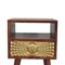 Homeroots 23" Brown Solid Wood Square One Drawer Nightstand 651562 - alternate 13
