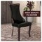 Leisuremod Novara Collection Modern Wooden Dining Chair in Black, 4PK NC20BL4 - alternate 7