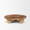 Homeroots 12in Brown Solid Wood Hand Finished Round Vanity Tray 731283 - alternate 4