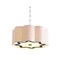 Jonathan Y Coquille 4-Light 20" Adjustable Scalloped Shade Metal LED Pendant, Chrome/White JYL9504A - alternate 1