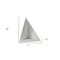 Homeroots Set of Two White Marble Triangle Decorative Bookends, 2PK 392143 - alternate 6