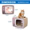 Simple Deluxe FluffyDream TV Cat Scraper - Durable Cat Leisure Bed - Indoor Scraper and Play House - Corrugated T GLOWPTSCRATV01 - alternate 3