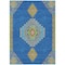 Homeroots 5' X 8' Denim Blue Red And Green Oriental Washable Indoor Outdoor Area Rug 598401 - alternate 7