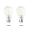 Bulbrite Solana 60-Watt Equivalent 90 CRI A19 Smart WIFI Connected LED Edison Filament Light Bulb, 2PK 861706 - alternate 1