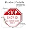 Signmission Stop Show Id All Visitors Must Sign, 18 inch X 18 inch, Vinyl Decal, 2PK OC-D-2PACK-18-191 - alternate 3