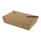 Empress #2 Kraft Folded Takeout Box 7.75 in x 5.5 in x 1.875 in, 200PK EMPFDBX2-K - alternate 1