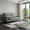 Homeroots 69in Gray And Silver Faux Leather Love Seat 329500 - alternate 7