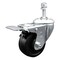 Service Caster 3.5 Inch SS Soft Rubber 3/8 Inch Threaded Stem Caster with Total Lock Brake SCC SCC-SSTSTTL20S3514-SRS-381615 - alternate 1