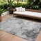 Homeroots 9' X 12' Gray Abstract Washable Non Skid Indoor Outdoor Area Rug 559503 - alternate 1