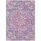 Homeroots 9' X 12' Purple Floral Medallion Washable Indoor Outdoor Area Rug 607852 - alternate 8