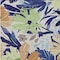 Homeroots 8' X 10' Navy Blue And Beige Floral Washable Indoor Outdoor Area Rug 610989 - alternate 7