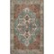 Jonathan Y Sersi Ornate Large Medallion Border Non-Slip Machine-Washable Green/Brown 3 ft. x 5 ft. Area Rug WSH505D-3 - alternate 1
