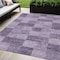 Homeroots 5' X 8' Purple And Lavender Geometric Washable Indoor Outdoor Area Rug 604888 - alternate 1