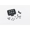 Putco Fog Light Kit, LED Bulb; 6 LED Bulbs; 4 Inch Square; 30 Watt; 2400 Lumens; Clear Lens; Black Billet 10004 - alternate 2