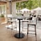 Flash Furniture 36" Square Tabletop, Seamless Surface Technology, Gray Faux Concrete, 24" Black RND Bar Height Base ST-SQ36-CMGY-TR24B-GG - alternate 7