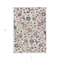 Homeroots 3' X 5' Linen Pink And Denim Blue Floral Washable Indoor Outdoor Area Rug 597824 - alternate 7