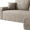 Homeroots 107" Camel Corduroy Modular Compression Foam Sofa With Toss Pillows 712963 - alternate 5