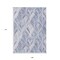Homeroots 9' X 12' Denim Blue And Sky Blue Geometric Washable Indoor Outdoor Area Rug 589216 - alternate 9