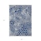 Homeroots 8' X 10' Navy Blue And Ivory Geometric Washable Indoor Outdoor Area Rug 595100 - alternate 6