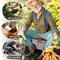 Pure Garden Rolling Garden Cart w/ Seat Plastic Storage w/ Bench & Interior Tool Tray Gardening Stool 50-LG1493 - alternate 9