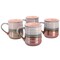 Gibson Home Copper Tonal 4 Piece 18 Ounce Stoneware Cup Set in Mauve 142965.01 - alternate 1