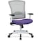 Office Star Managerial Chair Desk Chair, Adjustable Arms, 18-3/4" to 23" Height, Fabric, Purple 317W-W1C1F2W-512 - alternate 1