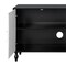 Homeroots 68" Black and White Distressed Carved Floral Sideboard with Four Doors 568415 - alternate 7