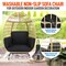 Serenelife Jovial Wicker Rattan Egg Chair, Indoor Outdoor Black Sofa Chair for Patio Backyard and Living Room SLEGFB64 - alternate 5