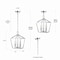Jonathan Y Ojai 10" 3-Light Iron Classic Modern Pagoda LED Pendant Lantern, Chrome JYL7601C - alternate 8