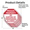 Signmission Private Property No Hunting or Tres, 4 inch X 4 inch, Vinyl Decal, 5PK OC-D-5PACK-4-153 - alternate 3