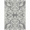 Homeroots 5' X 8' Gray And Ivory Damask Washable Indoor Outdoor Area Rug 614432 - alternate 7