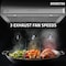 Anzzi 30-Inch 450 CFM 3-Speed Stainless Steel Under Cabinet Convertible Residential Range Hood RH-AZ2576PSS - alternate 9