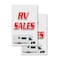Signmission Rv Sales, A-Frame & 2 Decals Installed, Heavy-Duty Plastic Frame SBHD-D-2436-Rv Sales - alternate 5