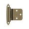 Amerock Variable Overlay Self-Closing, Face Mount Burnished Brass Hinge - 1 Pair BPR7630BB - alternate 1