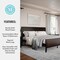 Martha Stewart Corbin King Size Solid Wood Platform Bed w/Wooden Headboard and Footboard, Dark Brown MG-090026-K-DKBRN-MS - alternate 7