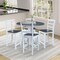 Whitewood Industries Extension Dining Tables, 45 in L, 38 in H, Parawood, 5 Piece K05-42DPT-23-S402-4 - alternate 4