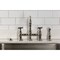 Kingston Brass Bridge Kitchen Faucet with Brass Sprayer, Polished Nickel KS3276BEXBS - alternate 5