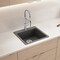 Blanco Liven SILGRANIT 21 Single Bowl Dual Mount Kitchen Sink - Cinder 443228 - alternate 2