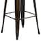 Flash Furniture 30" High Backless Distressed Copper Metal Barstool ET-BT3503-30-COP-GG - alternate 7