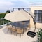 Wrightmaster 11 ft. Aluminium Cantilever Umbrella with Concealed WheelBase for Backyard, Patio in Beige ZR-004.001 - alternate 6
