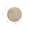 Homeroots 8' Copper And Beige Round Abstract Washable Indoor Outdoor Area Rug 605544 - alternate 6