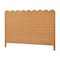 Bali & Pari Maritza Bohemian Light Honey Scalloped Rattan Pitrit King Standalone Headboard 254-14005-ZORO - alternate 1
