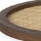 Homeroots 16" Brown And Natural Solid Wood And Wicker Handmade Round Serving Tray 609092 - alternate 5