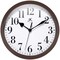Infinity Instruments Plastic Wall Clock, Brown, 9-5/8in 20048DB-4400 - alternate 1