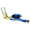 Mytee Products 4in x 30ft Ratchet Straps w/ flat hook, WLL 5,400 Trailer Tie Down - Blue RS430B - alternate 1