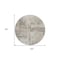 Homeroots 8' Linen And Gray Round Abstract Washable Indoor Outdoor Area Rug 606033 - alternate 6