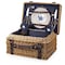 Picnic Time Family Of Brands NCAA Kentucky Wildcats Champion Picnic Basket for 2, Large Wicker Picnic Set 208-40-138-264-0 - alternate 1