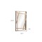 Homeroots 32" Gold And Black Steel Framed Accent Mirror 524078 - alternate 7