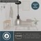 Vaxcel Millie Matte Black Mini Pendant Ceiling Light Smoke Gray Bell Glass P0378 - alternate 5